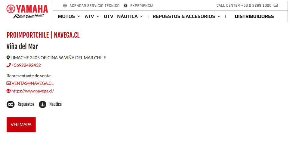 Distribuidores Yamaha